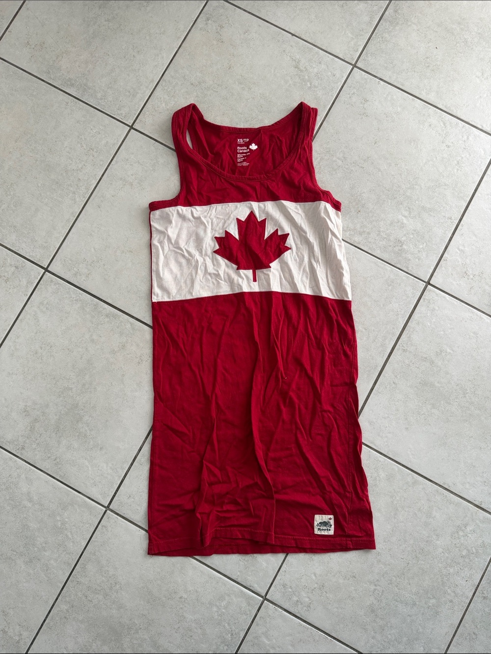 ROOTS Women’s Red Canada Flag Tank Dress